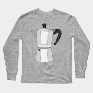 Vintage Espresso Maker Moka Pot Coffee Long Sleeve T-Shirt